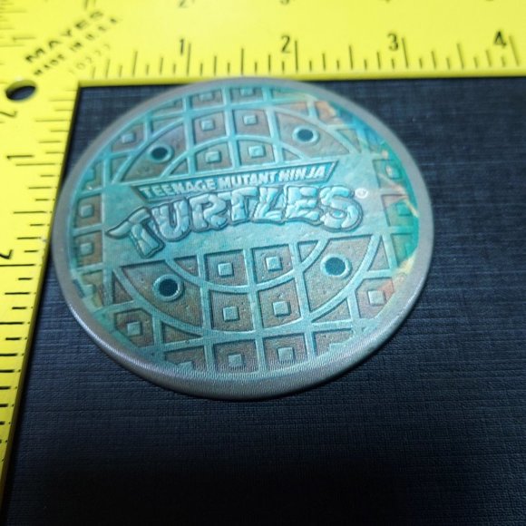 TMT VTG 3” 1980s Pizza Hut TEENAGE MUTANT NINJA TURTLES Lenticular Pin Button - Picture 2 of 9